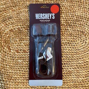 Hershey's Wired Earbuds 3.5mm Plug 39in Cord Chocolate Bar New Sealed